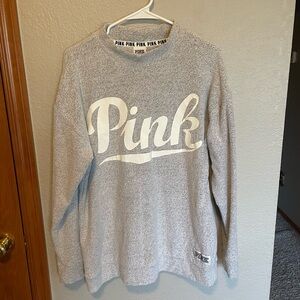 VS PINK grey mock neck sweater